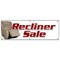 Signmission RECLINER SALE BANNER SIGN furniture chairs sofa coffee tables lazyboy B-72 Recliner Sale - alternate 1